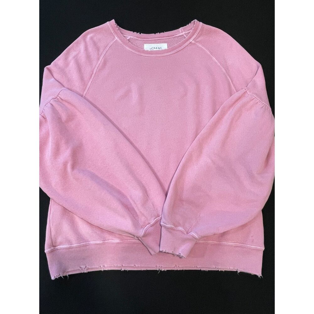 ~ The GREAT Med Sweatshirt* Pink, Balloon Long Sleeves Crew Neck Orig $175! - Picture 14 of 16